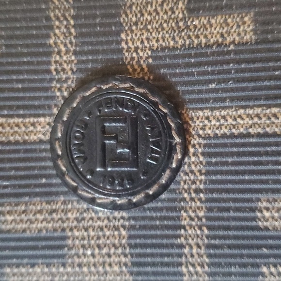 Fendi Brown and Black Checkbook/Clutch - Picture 5 of 13